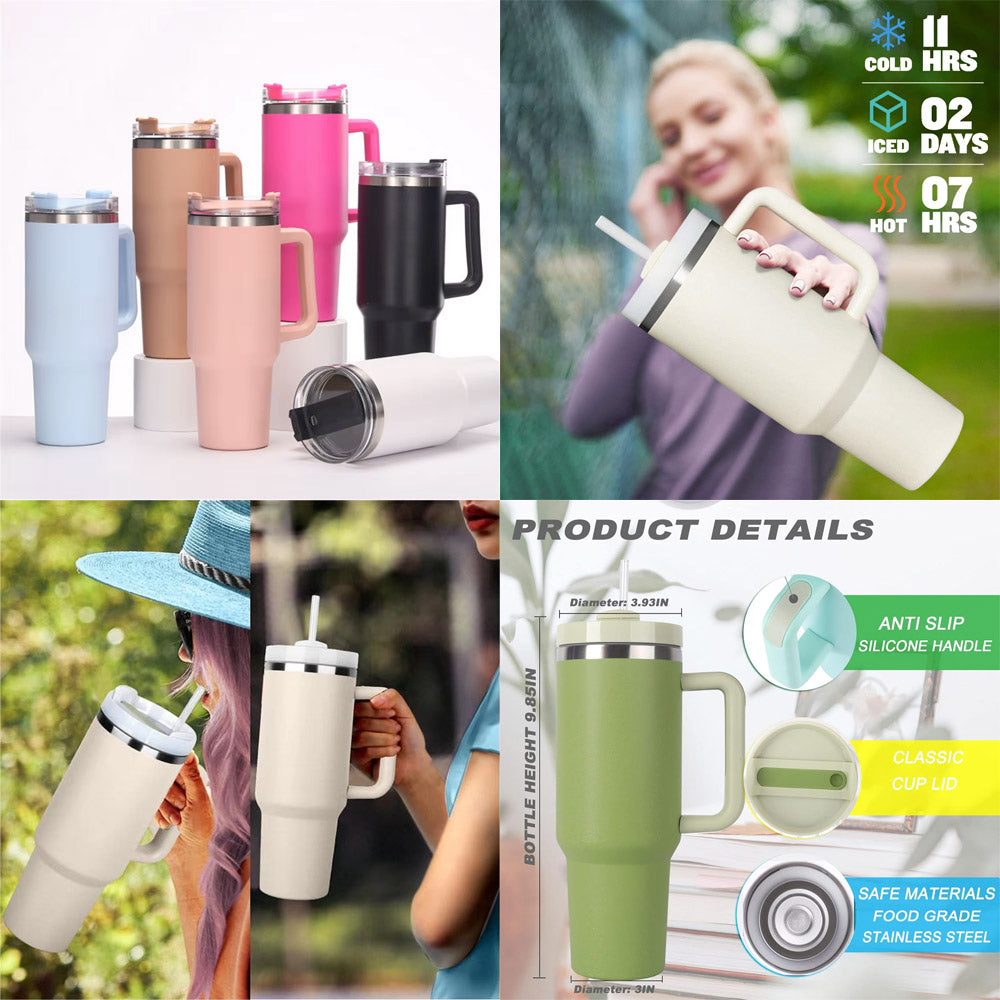 40 oz Insulated Tumbler Thermos Flask