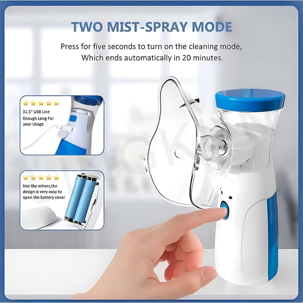 Mini Mesh Nebulizer Portable (Cell Operated)