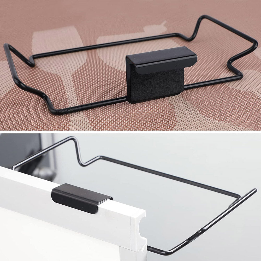 Kitchen Cabinet Door Metal Garbage Trash Bag Holder,