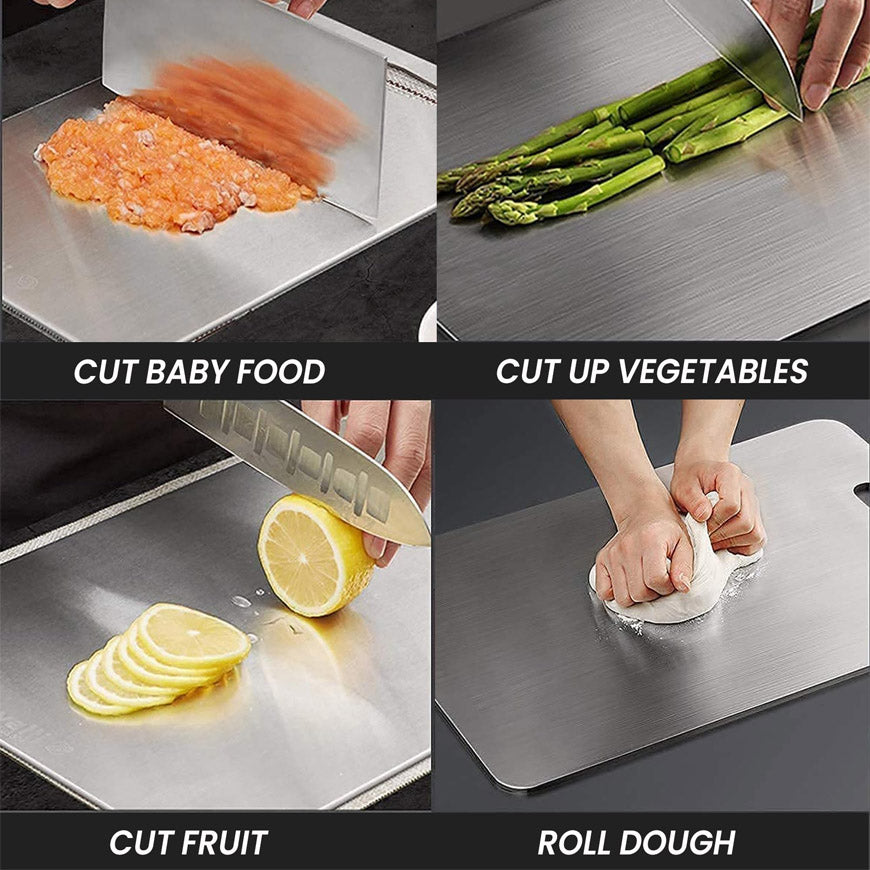 CABNT Heavy Duty Stainless Steel Cutting Board