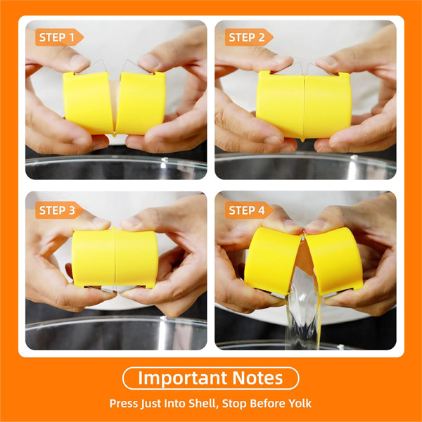 Egg Cracker Separator Tool Portable Egg Shell Cutter