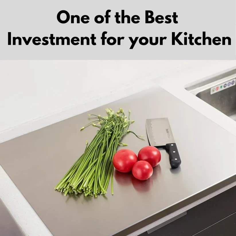 CABNT Heavy Duty Stainless Steel Cutting Board
