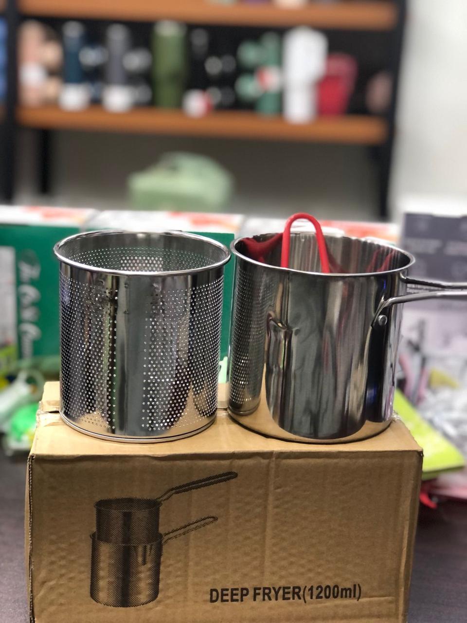 Double Layer Stainless Steel Deep Frying Pot with Box Packing