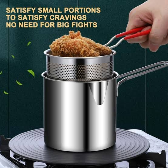 Double Layer Stainless Steel Deep Frying Pot with Box Packing