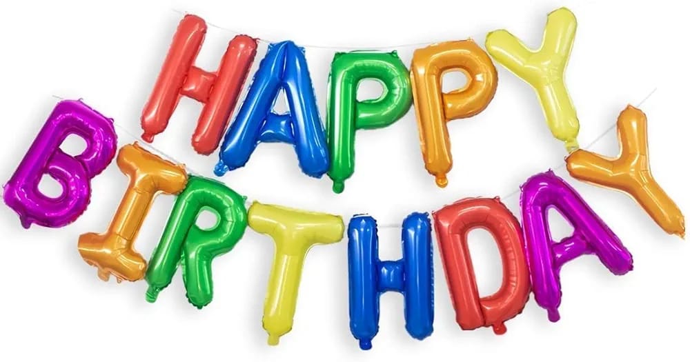 Happy Birthday Foil Balloons