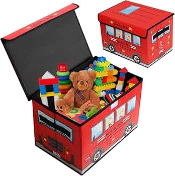 Foldable Bus Storage Box With Lid