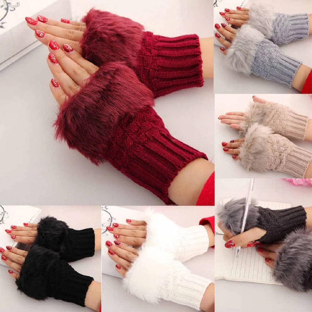 1 Pair of Outdoor Winter Hand Warmer Breathable Gloves for Girl
