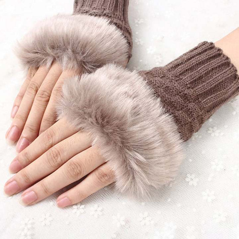 1 Pair of Outdoor Winter Hand Warmer Breathable Gloves for Girl