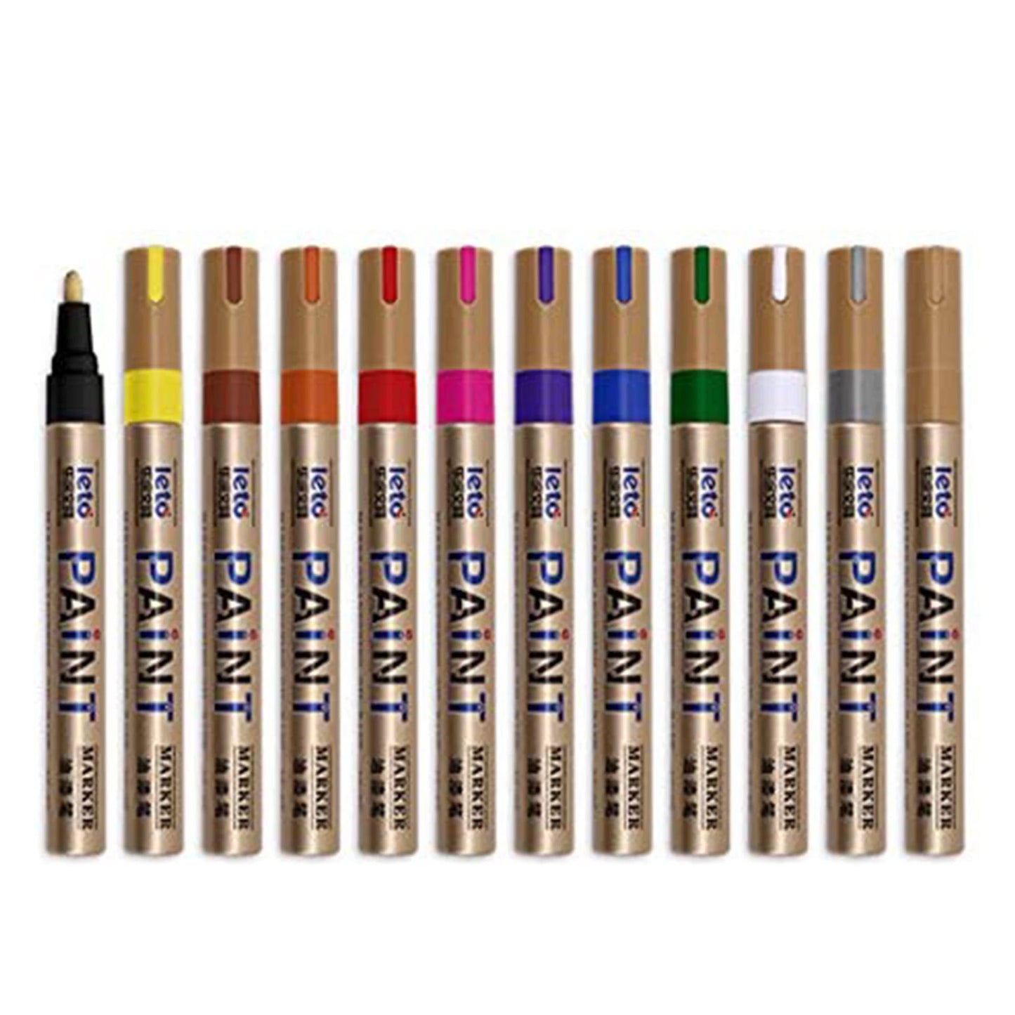 Leto Paint Pen Marker Lettering Permanent Waterproof