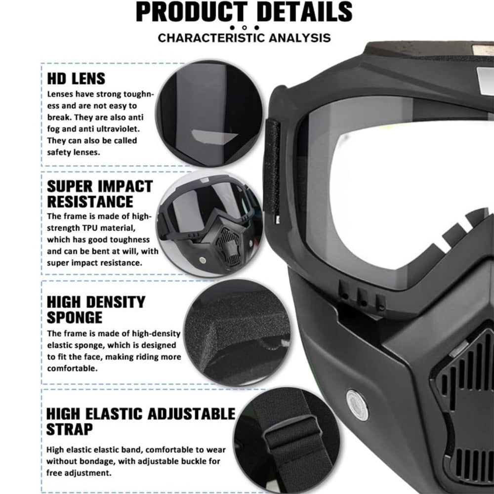 Motorcycle Goggle Mask for Helmet