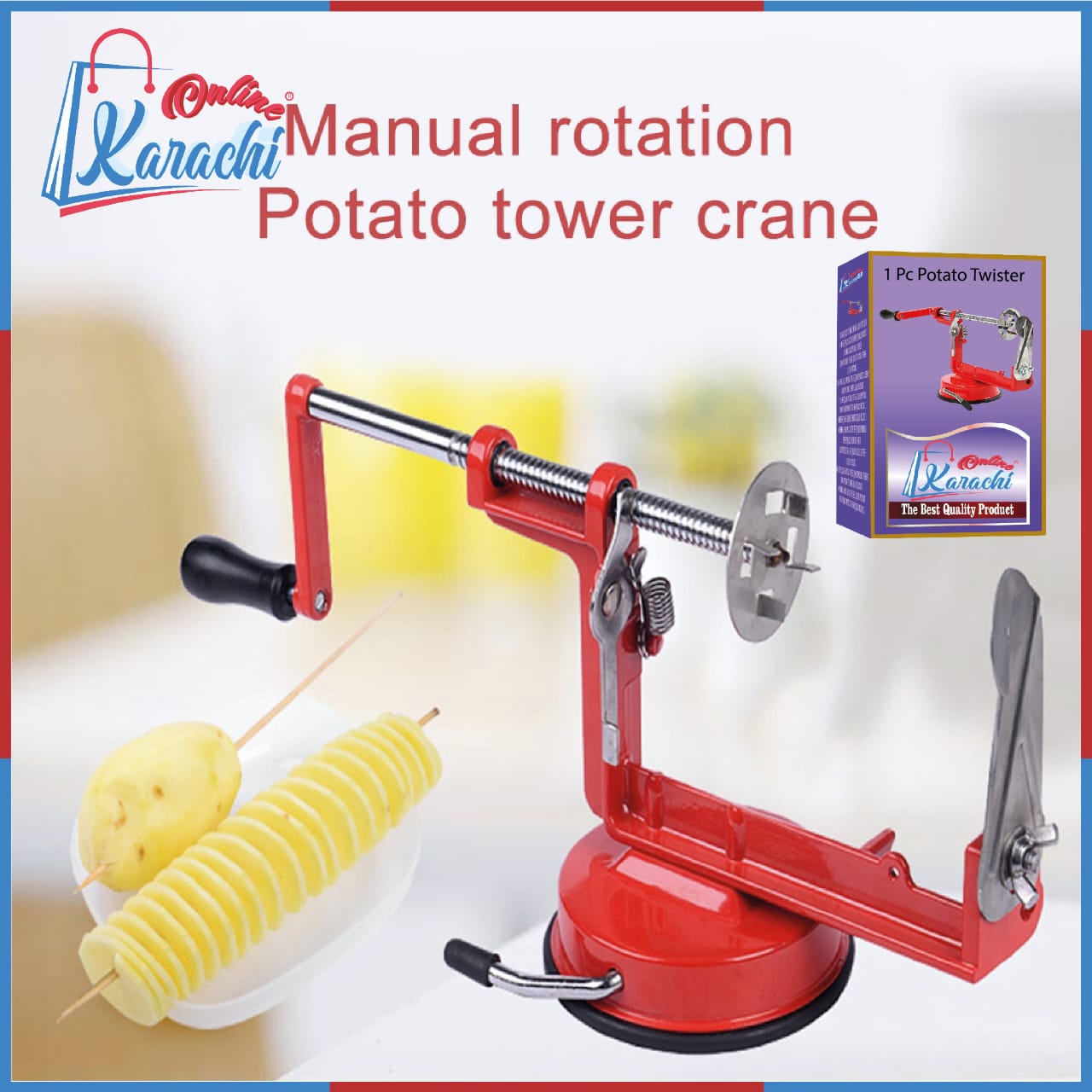 Stainless Steel Potato Spiral Cutter
