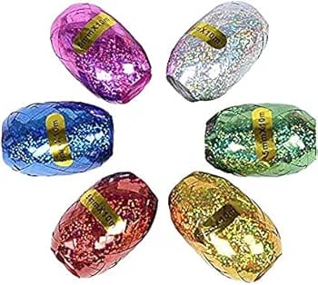 Latex Foil Curling Ribbons-Pack of 6 Pcs