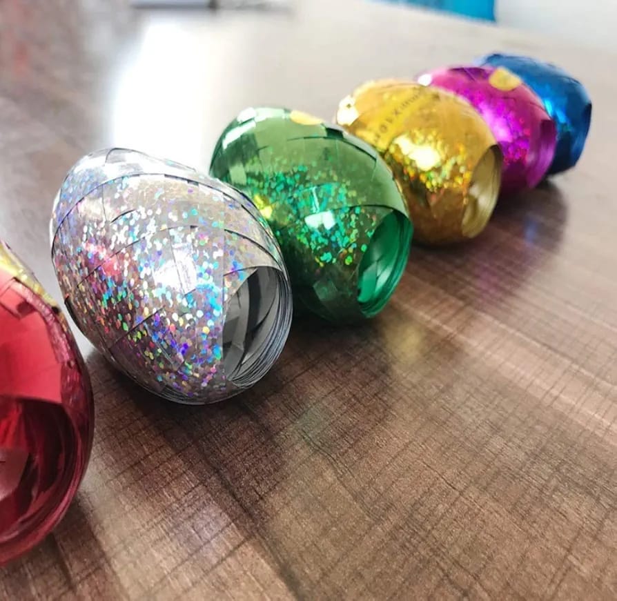 Latex Foil Curling Ribbons-Pack of 6 Pcs