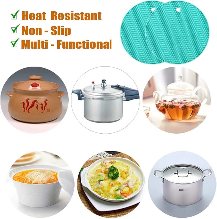 Heat Resistant Round Silicone Mat-1 Pc