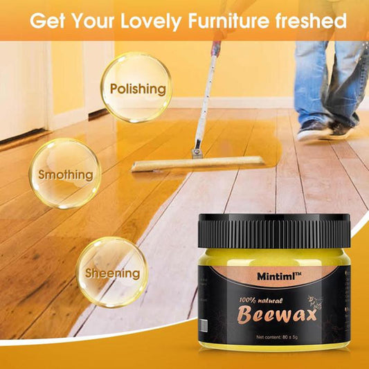Original Beeswax Wood Furniture Polish 85g - Furniture Cleaning Wood Wax