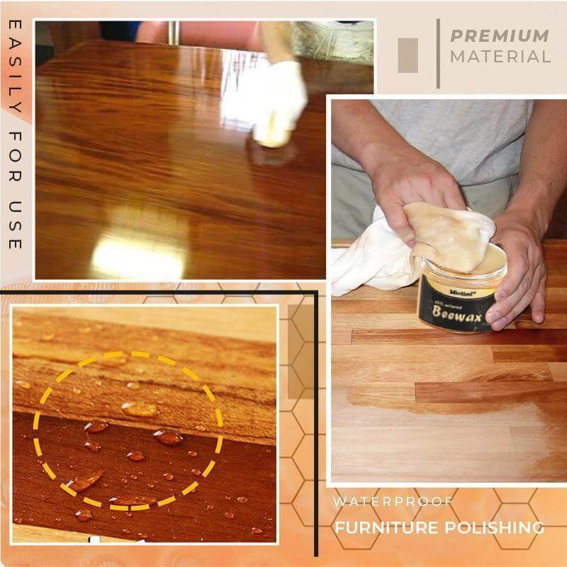 Original Beeswax Wood Furniture Polish 85g - Furniture Cleaning Wood Wax