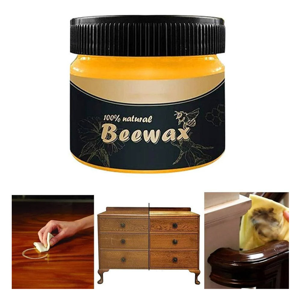 Original Beeswax Wood Furniture Polish 85g - Furniture Cleaning Wood Wax