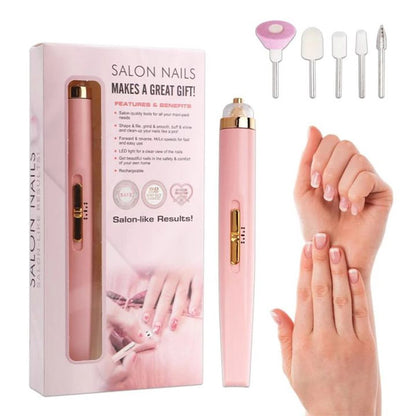 Rechargeable Salon Nails Kit Electronic Nail Filer,
