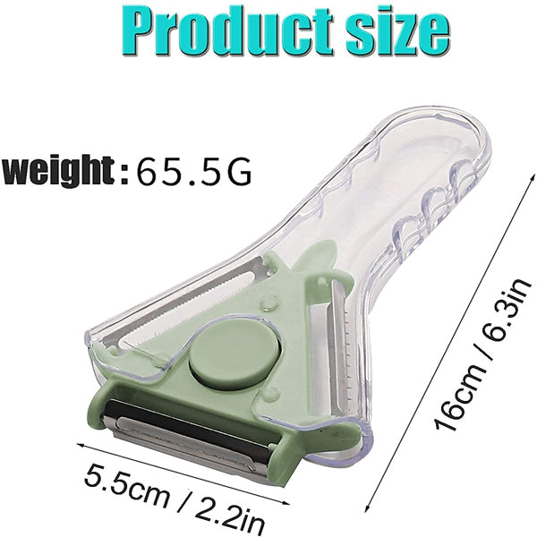 3 in 1 Vegetable Peeler, Multifunctional Fruit Peelers with 3 Blades Stainless