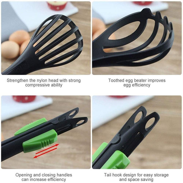 Manual Blender Egg Cream Stirring Kitchen Tools NoodleSpaghetti Tongs Clips