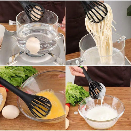 Manual Blender Egg Cream Stirring Kitchen Tools NoodleSpaghetti Tongs Clips