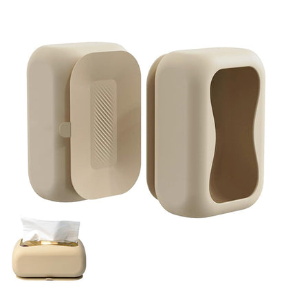 Silicone Tissue Holder with Suction Cup – Foldable, Punch-Free Napkin Box for Bathroom & Kitchen