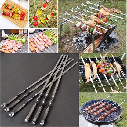 Stainless Steel Sikh Kebab BBQ Grilling Skewers BBQ Sticks