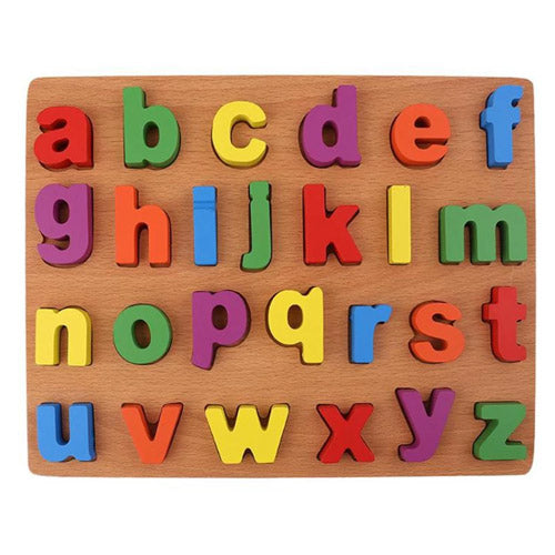 Colorful Alphabet Number Wooden Puzzles Toy for Kids