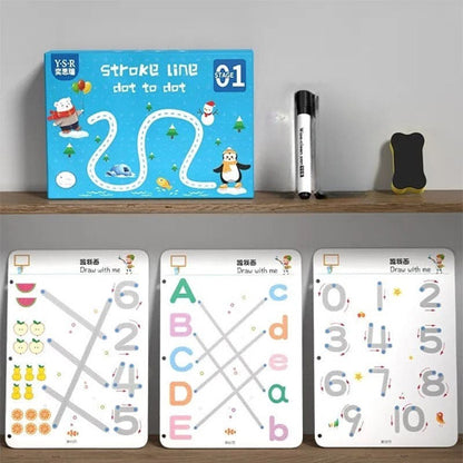 64pages Reusable Magical Tracing Workbook Set for kids