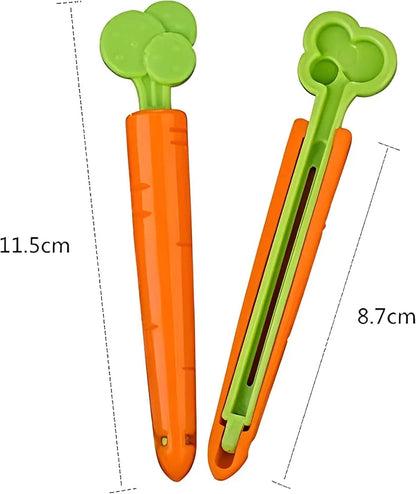 Carrot Shape Food Sealing Clip-Set of 5