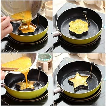 Egg Molds Stainless Steel 4 pcs Set for Kitchen