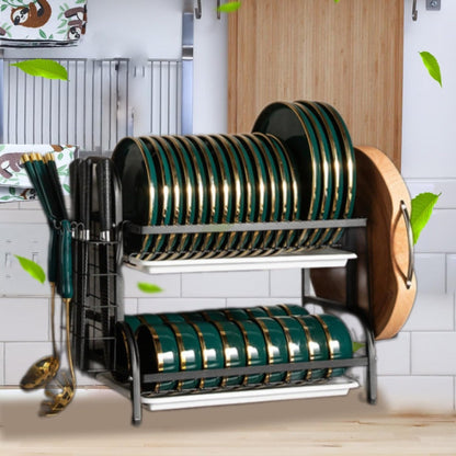 2-Tier Stainless Steel Dish Drying Rack