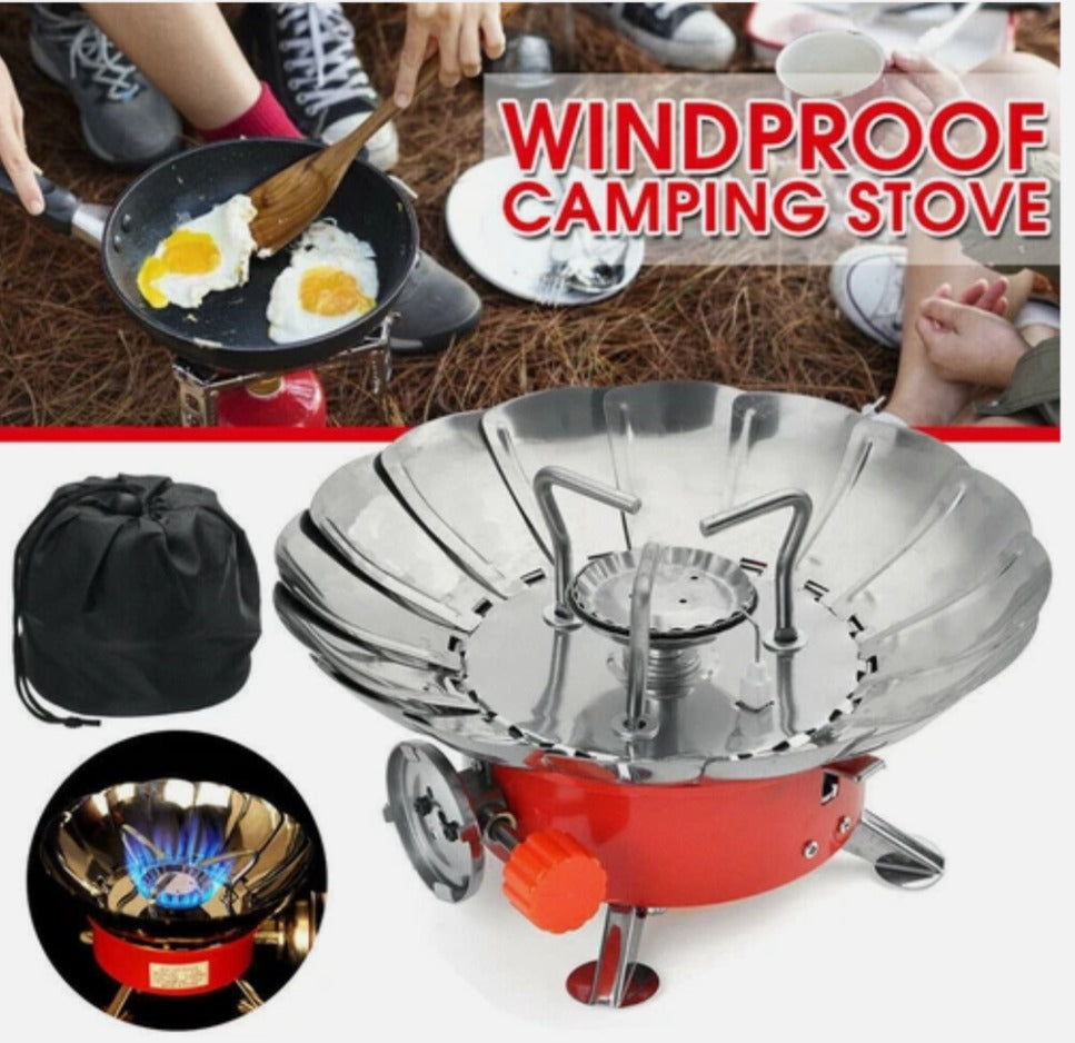 Portable Windproof Camping Stove Gas stainless steel outdoor Stove cooking Stove