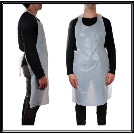Disposable Plastic Apron 20 Pieces Pack – Waterproof Kitchen, Cleaning & Salon Use Aprons (26” x 43”) Clean Sweep