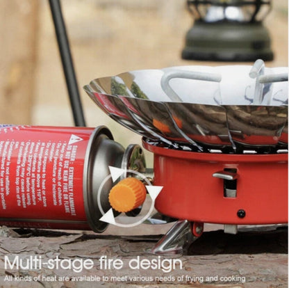 Portable Windproof Camping Stove Gas stainless steel outdoor Stove cooking Stove