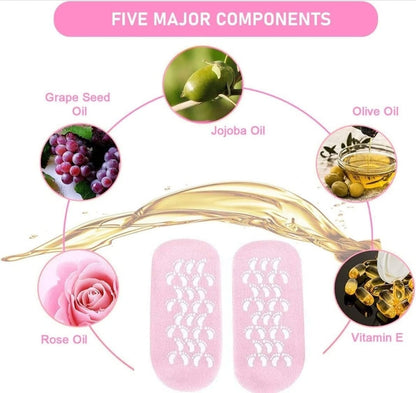 1 Pair SPA Moisturizing Socks Heel Gel Sock