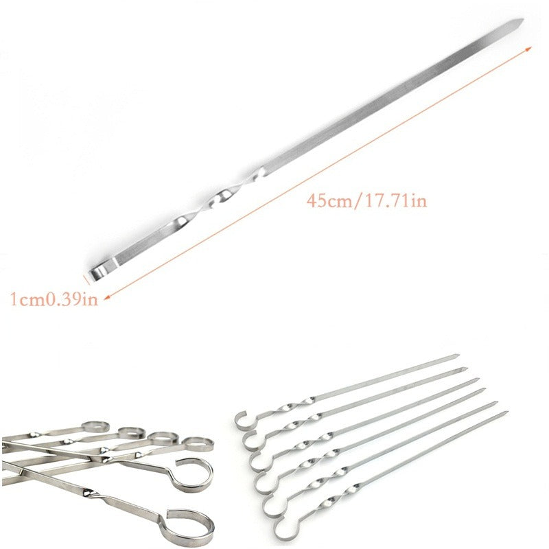 Stainless Steel Sikh Kebab BBQ Grilling Skewers BBQ Sticks