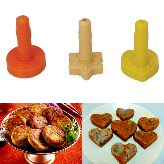 Pack of 3 - Kabab Maker (Heart, Round and Hexagon)