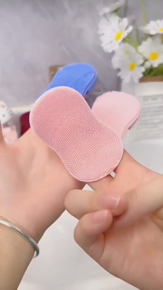 Finger Soap Shaped Face Wash Brush