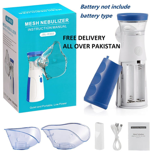 FREE DELIVERY - Mini Mesh Nebulizer Portable (Cell Operated)