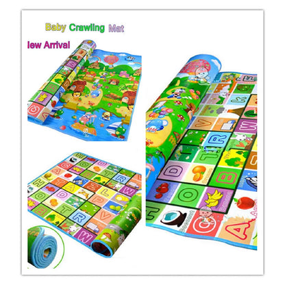 double Sided Water-proof Foldable Baby Crawling Floor Play Mat| Small | Foldable | Waterproof | Size 24 x 18 inches