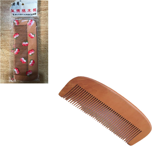Natural Peach Wood Comb